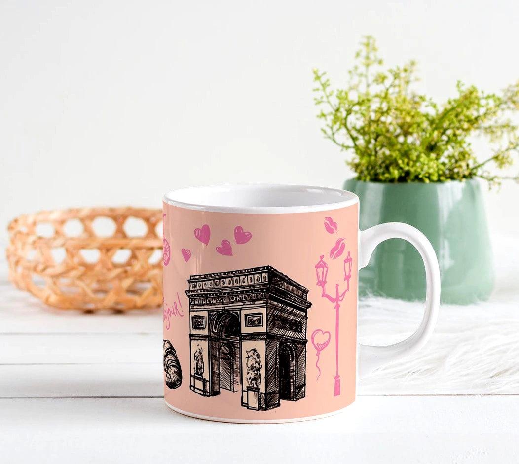 Paris Printed White Coffee Mug - Precious Art Gifts
