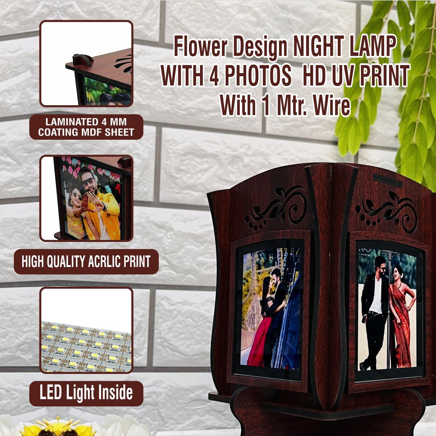 Custom Lotus Photo Lamp – Personalized Table Lamp. - Precious Art Gifts