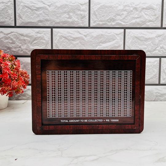 Small Wooden Money Saving Box with Name and Photo – 8x6 Inches. - Precious Art Gifts