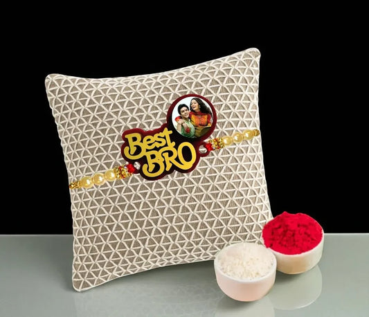 Best Bro wooden rakhi with personalized photo