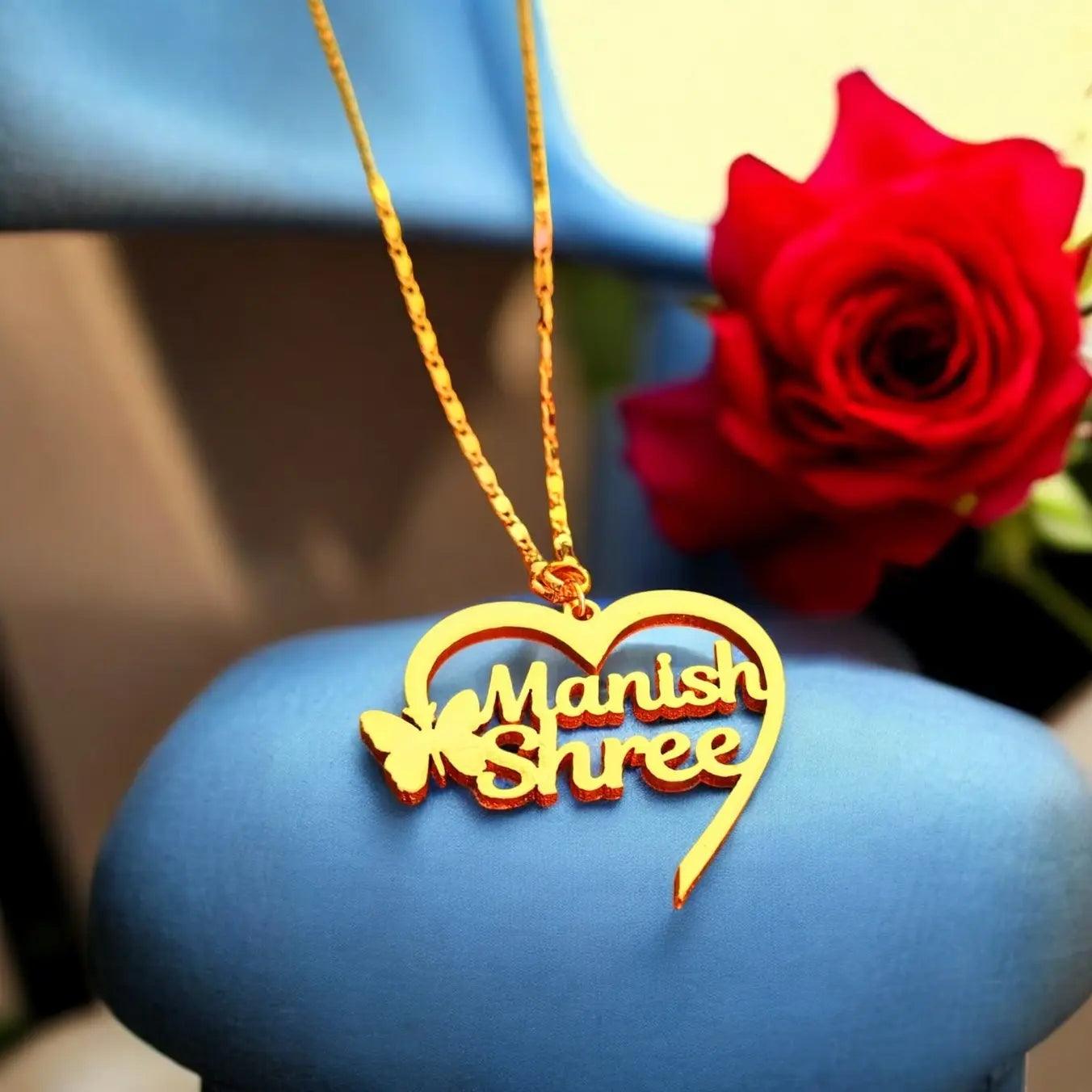 Heart Shape Couple Necklace - Precious Art Gifts