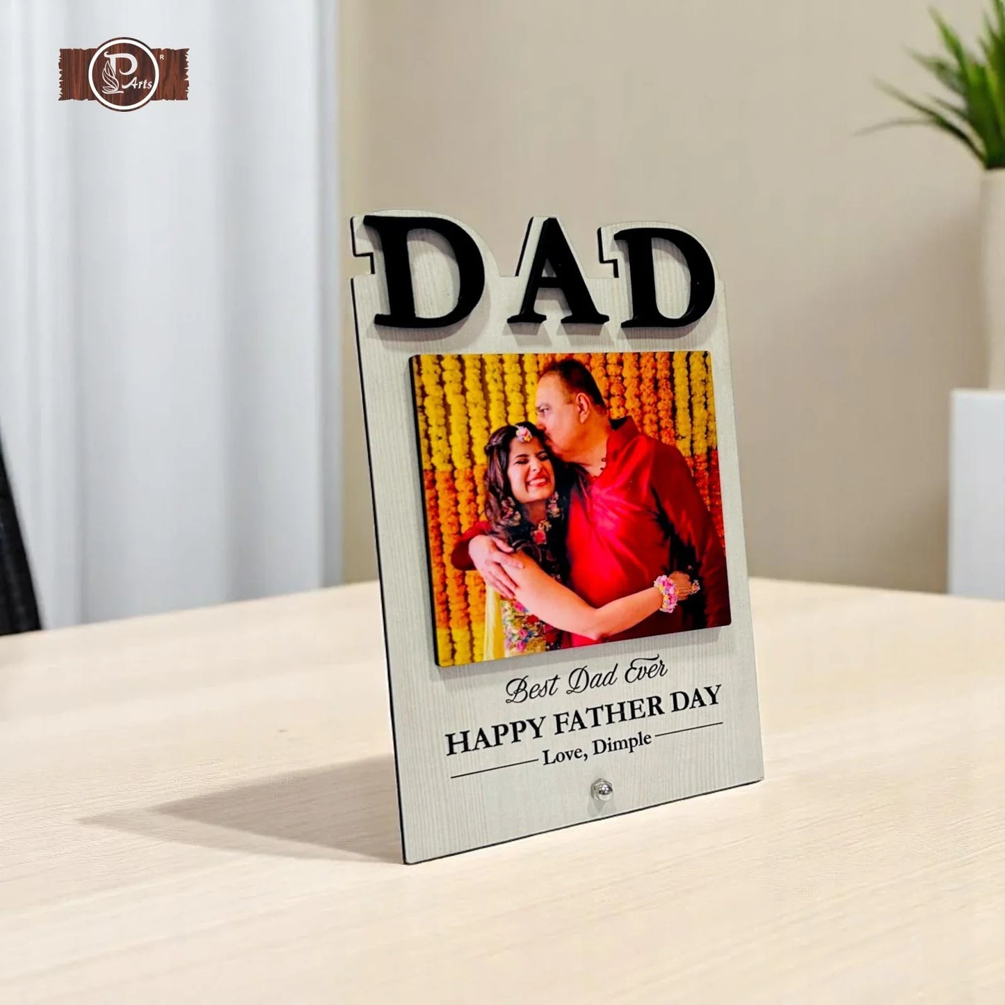 Best Dad Ever Photo Frame – Personalized Gift for Father’s Day - Precious Art Gifts