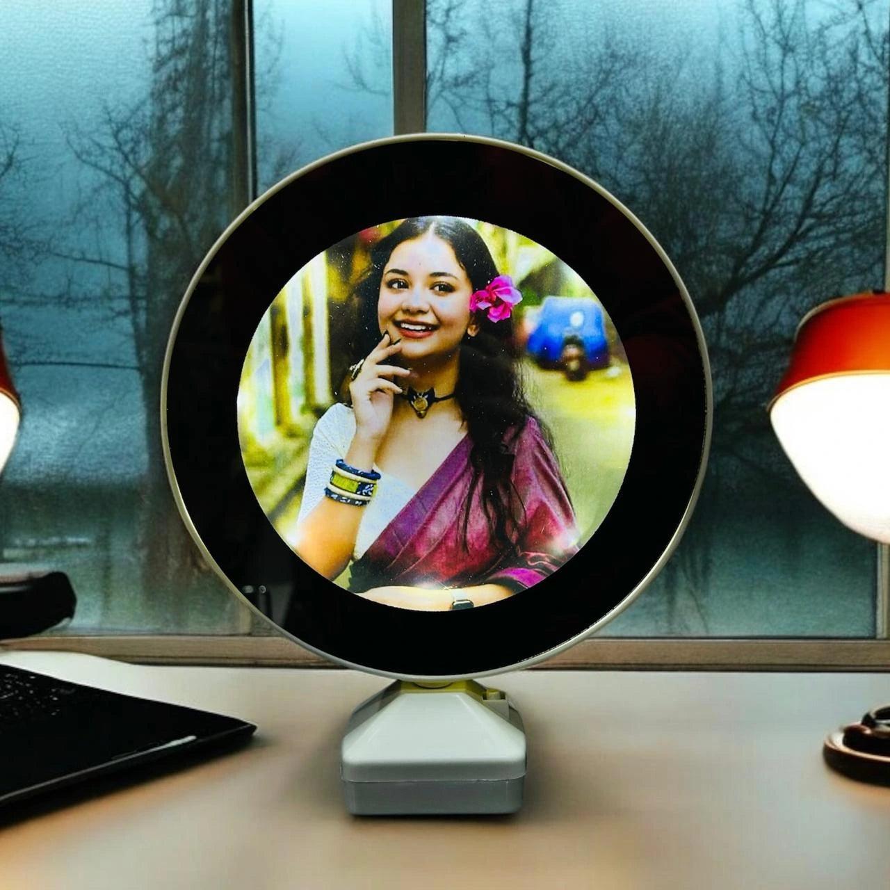 Personalized Magic Mirror with LED Light – Customized Table Lamp Gift for Her - Precious Art Gifts