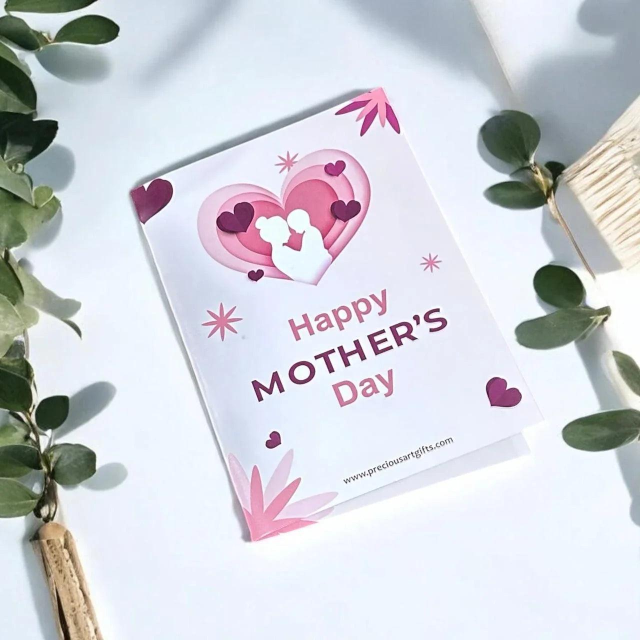 Personalized Happy Mother’s Day Greeting Card for Mom - Precious Art Gifts
