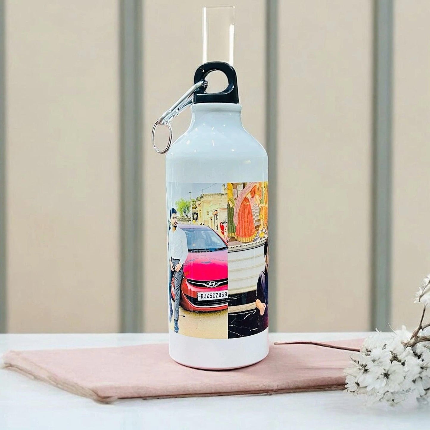 Personalized Photo Water Bottle For Him - Precious Art Gifts