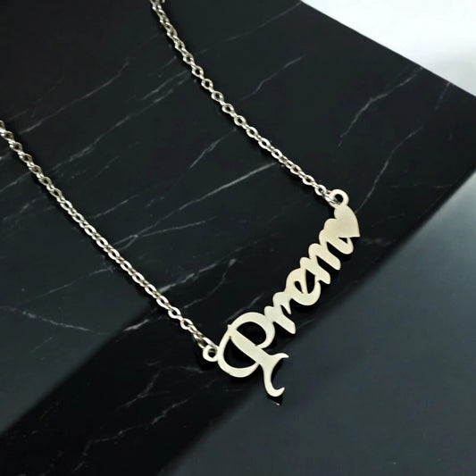 Customized Silver Name Pendant - Precious Art Gifts