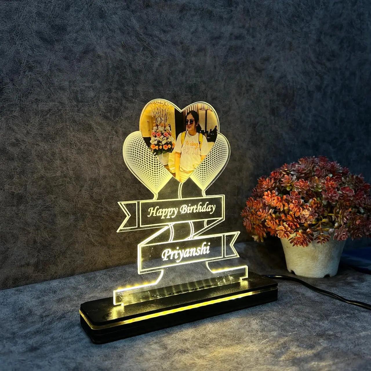 Customized LED Birthday Name Lamp - Precious Art Gifts