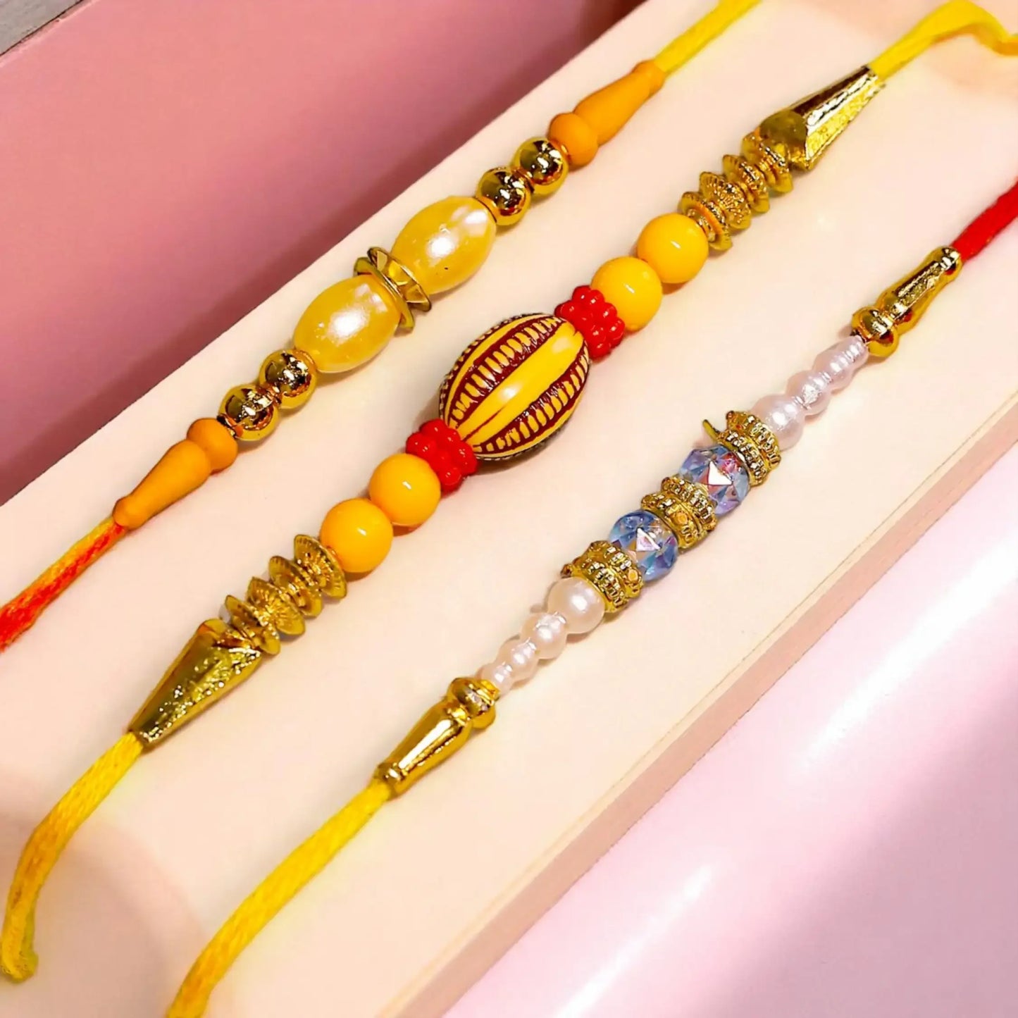 Handmade Rakhi 10 Set for Brothers - Precious Art Gifts