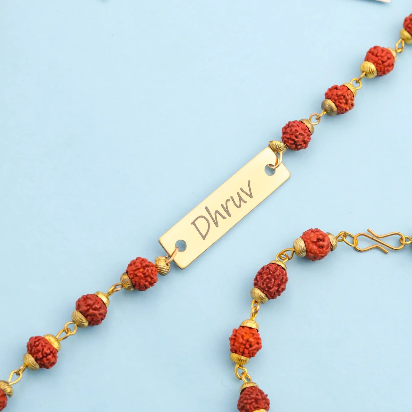 Set of 2 Personalized Metal Engraved Rakhi for Brother - Precious Art Gifts