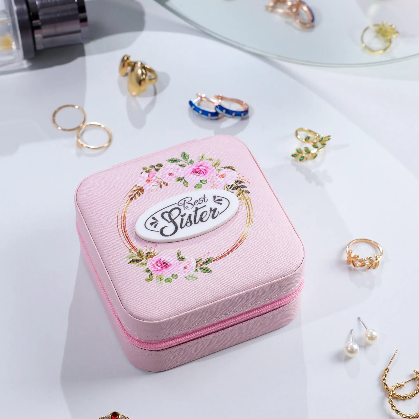 Small Best Sister Jewelry Box for Raksha Bandhan - Precious Art Gifts