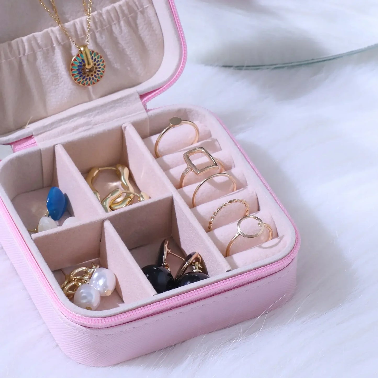 Personalized Pink Jewelry Box with Custom Name - Precious Art Gifts