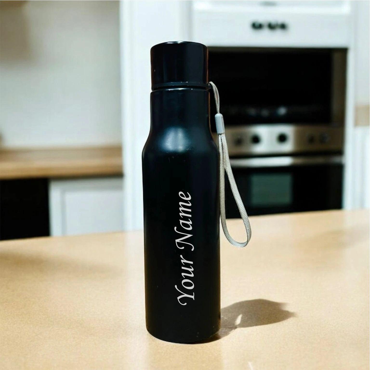 Stainless Steel Water Bottle with Carry Cord - Precious Art Gifts
