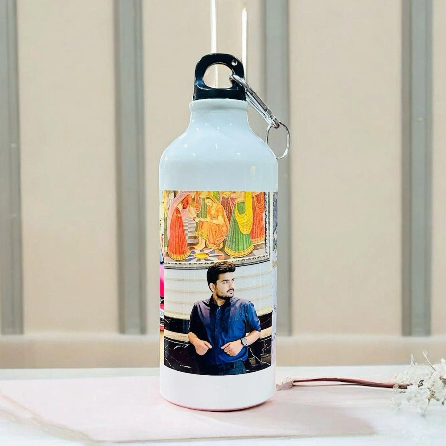 Personalized Photo Water Bottle For Him - Precious Art Gifts