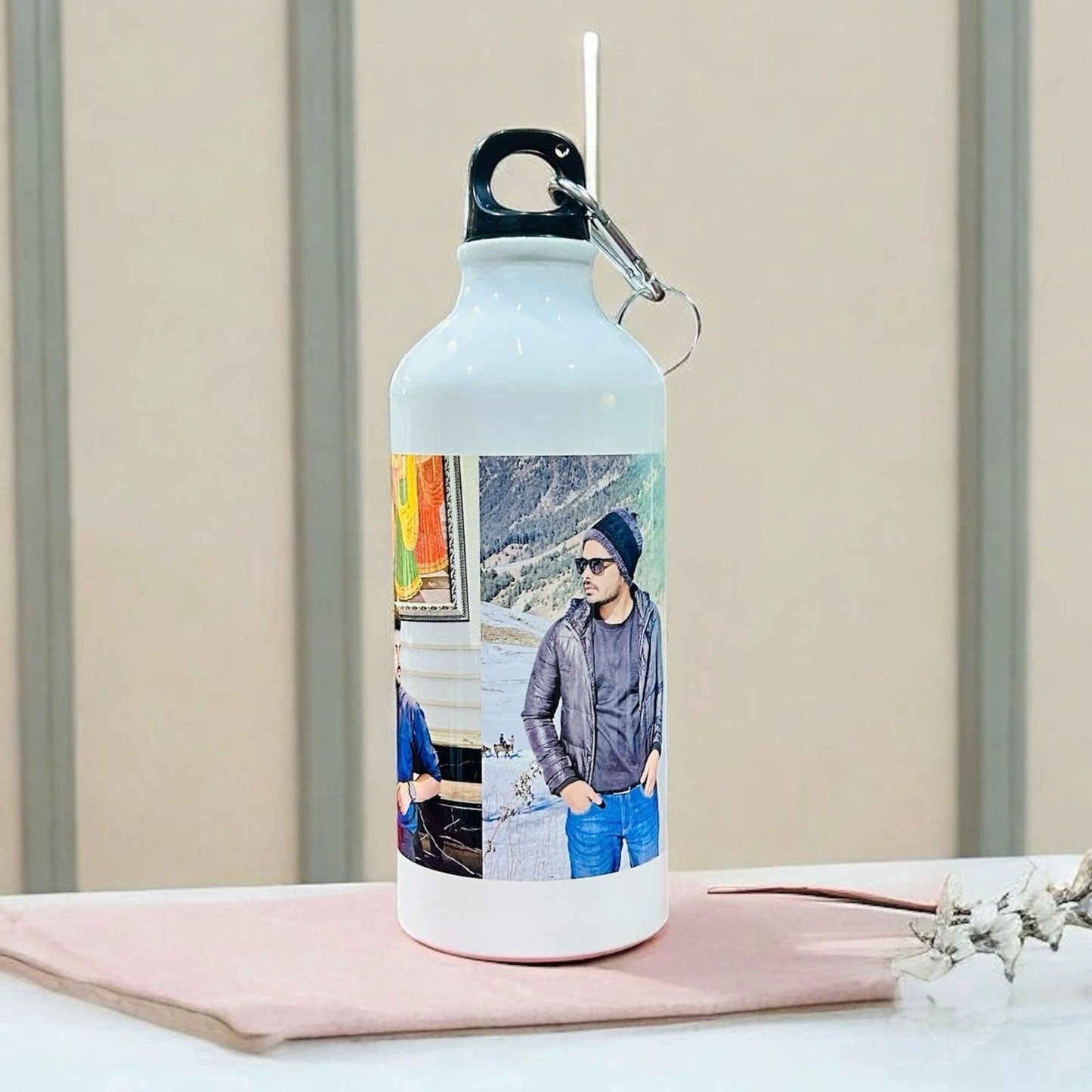 Personalized Photo Water Bottle For Him - Precious Art Gifts