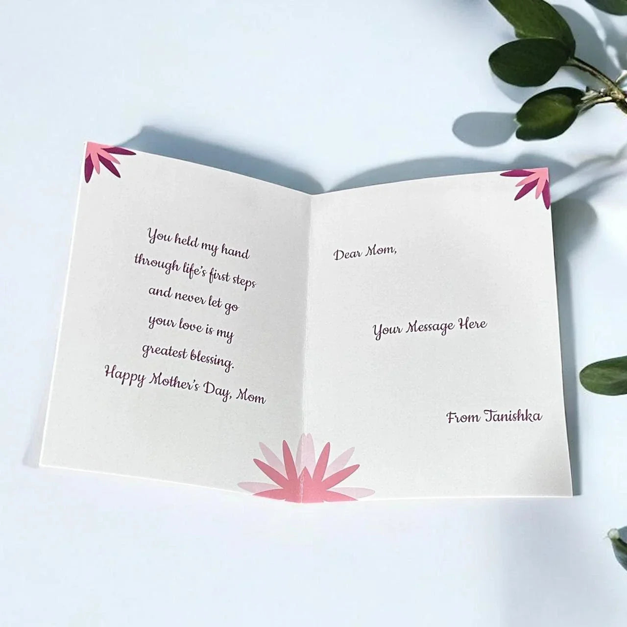 Personalized Happy Mother’s Day Greeting Card for Mom - Precious Art Gifts