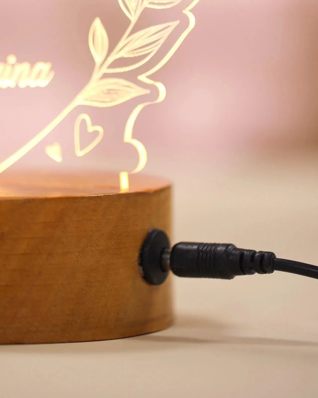Personalized Heart LED Lamp - Precious Art Gifts