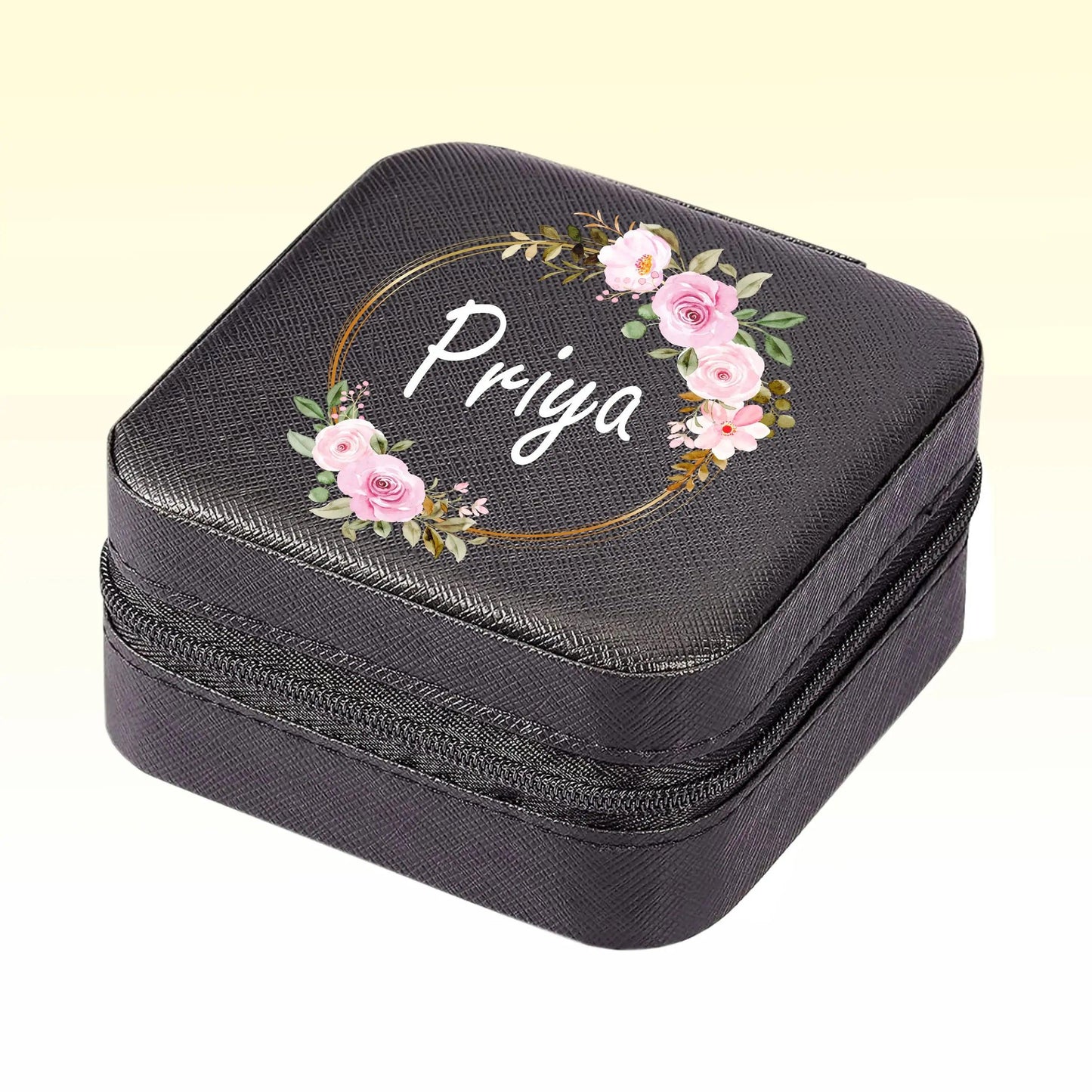 Mini Jewellry Organizer Box with Custom Name for Women - Precious Art Gifts