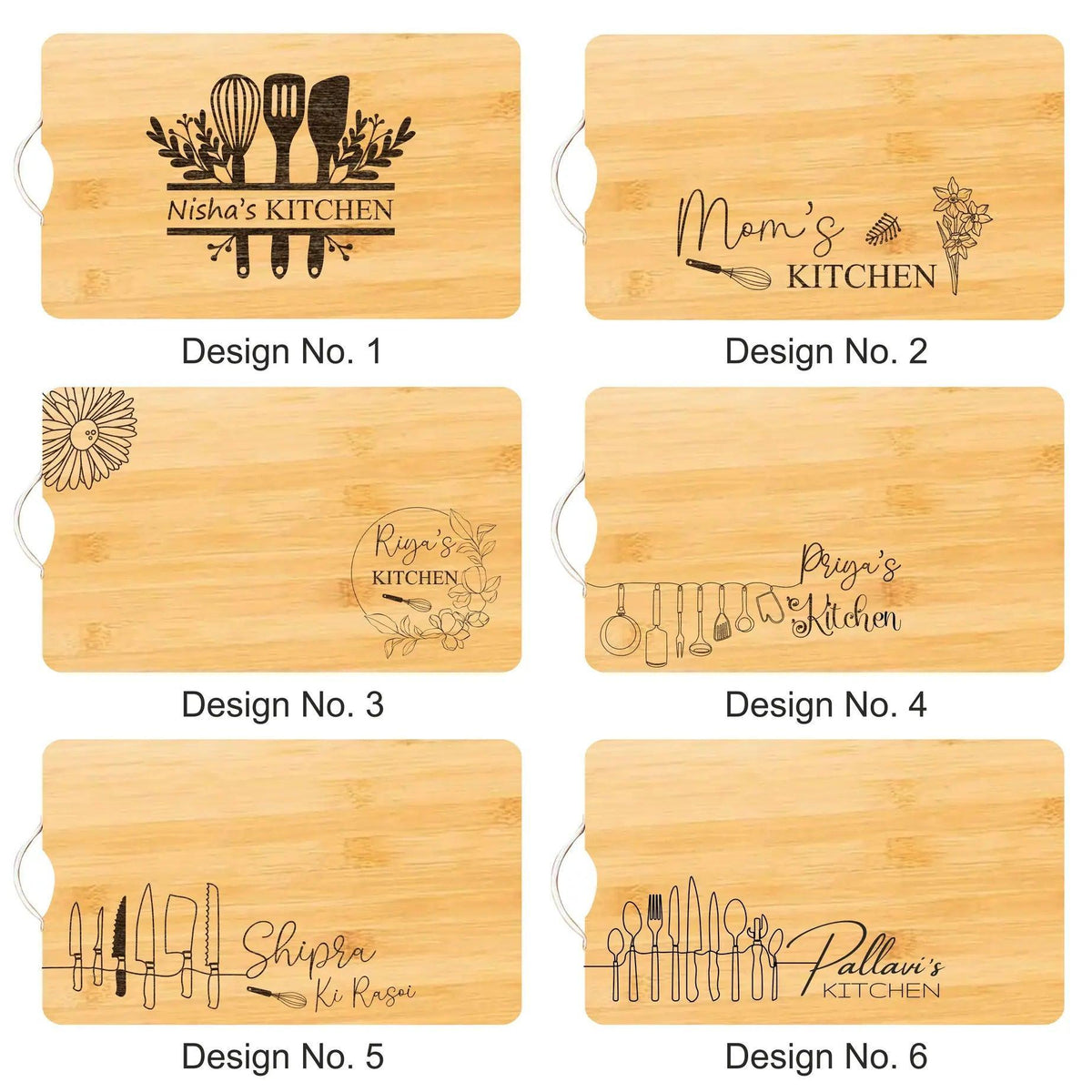 Engraved Wooden Chopping Board – Personalized Kitchen Gift - Precious Art Gifts