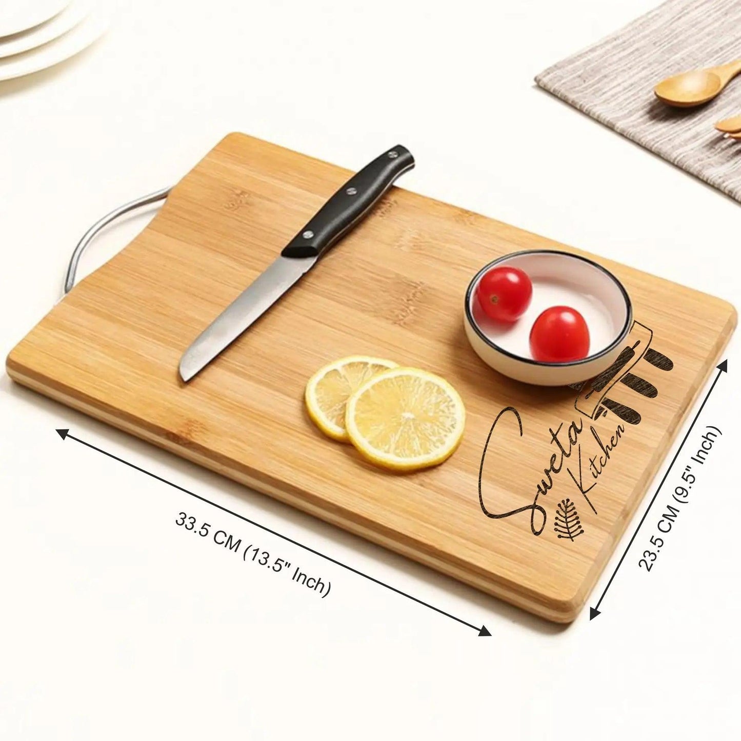 Engraved Wooden Chopping Board – Personalized Kitchen Gift - Precious Art Gifts