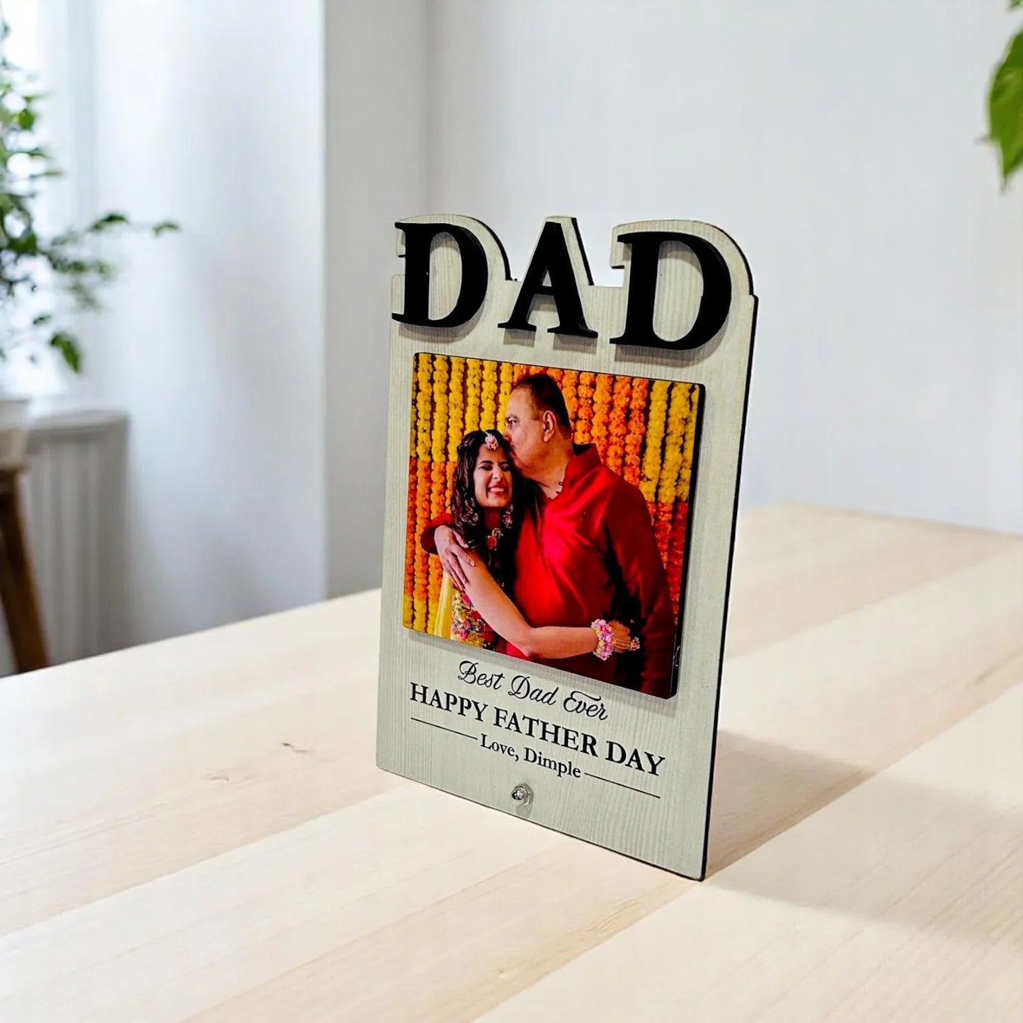 Best Dad Ever Photo Frame – Personalized Gift for Father’s Day - Precious Art Gifts