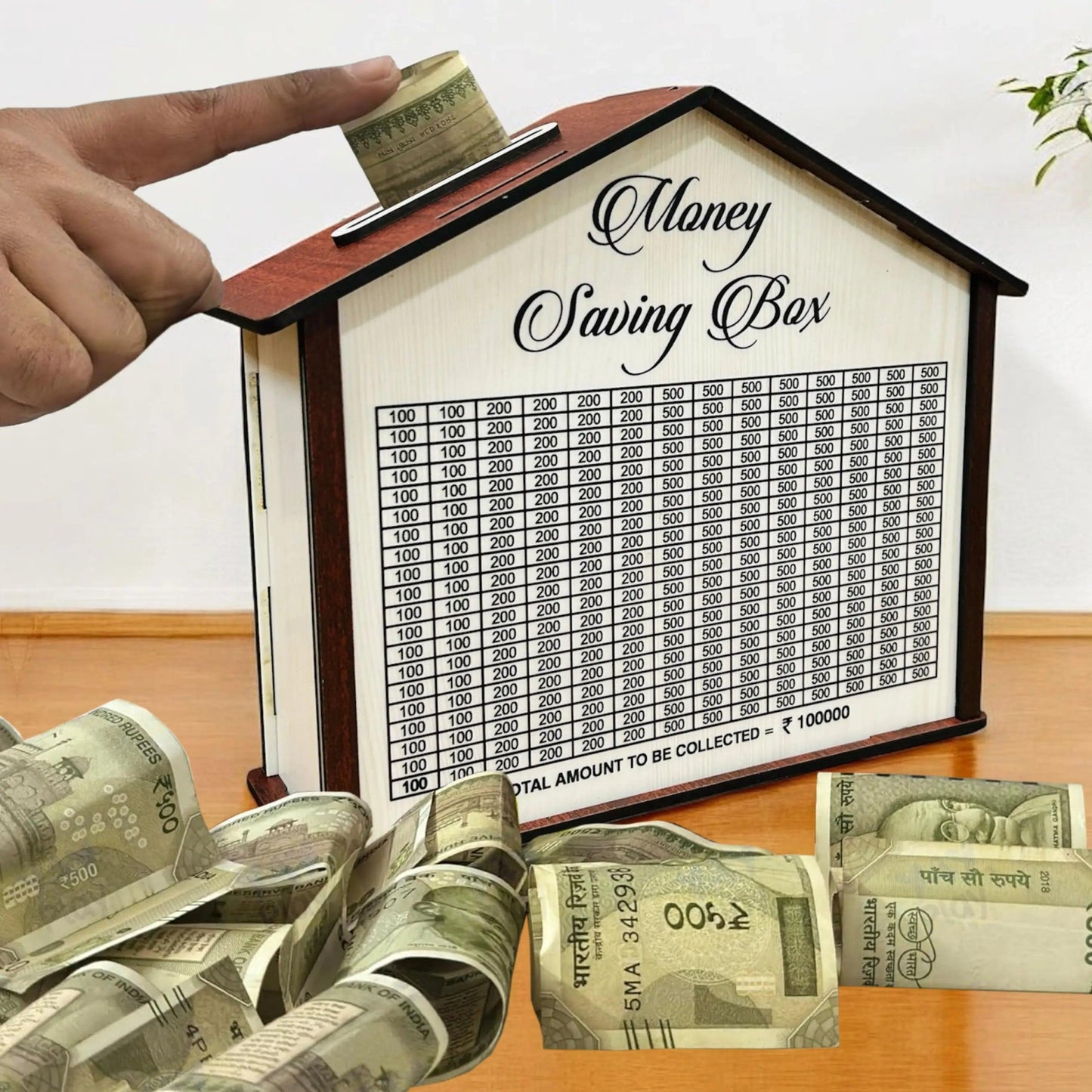 Personalized Wooden Hut-Shaped Piggy Bank for Kids & Adults - Precious Art Gifts
