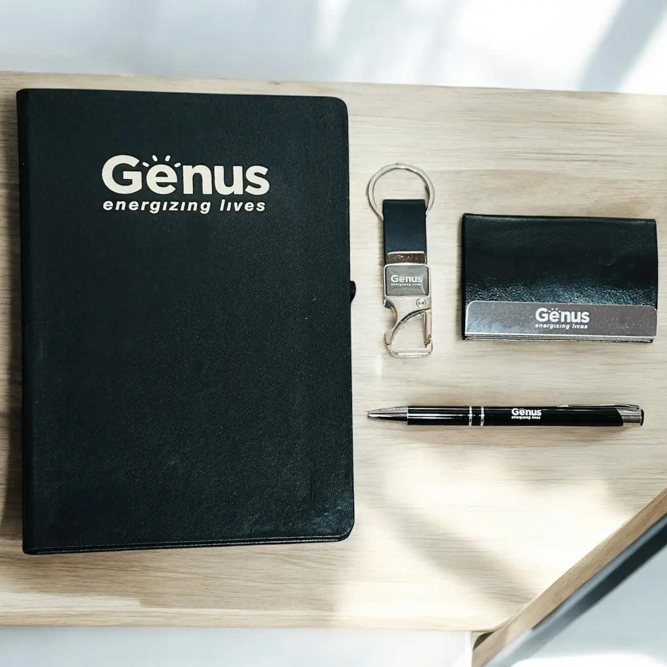 Personalized Pen, Diary, Keychain & Cardholder Gift Set – 4-in-1 Combo - Precious Art Gifts