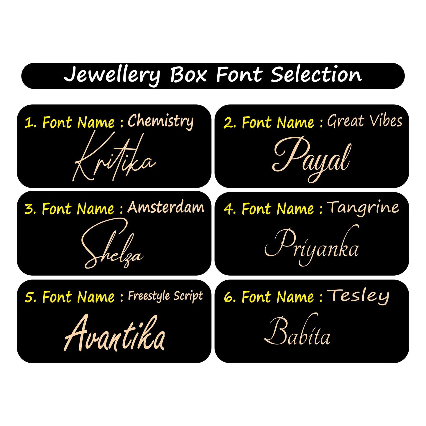 Large Personalized Keepsake Jewelry Box with Compartments - Precious Art Gifts