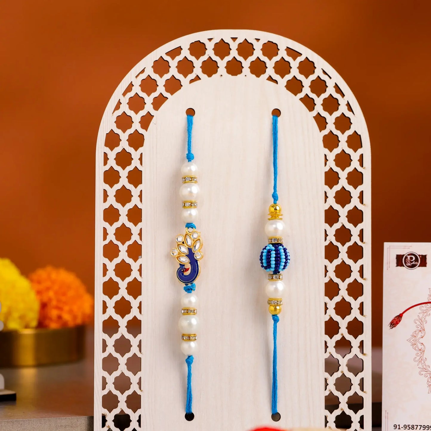 Raksha Bandhan Rakhi Gift Combo with Card and Roli