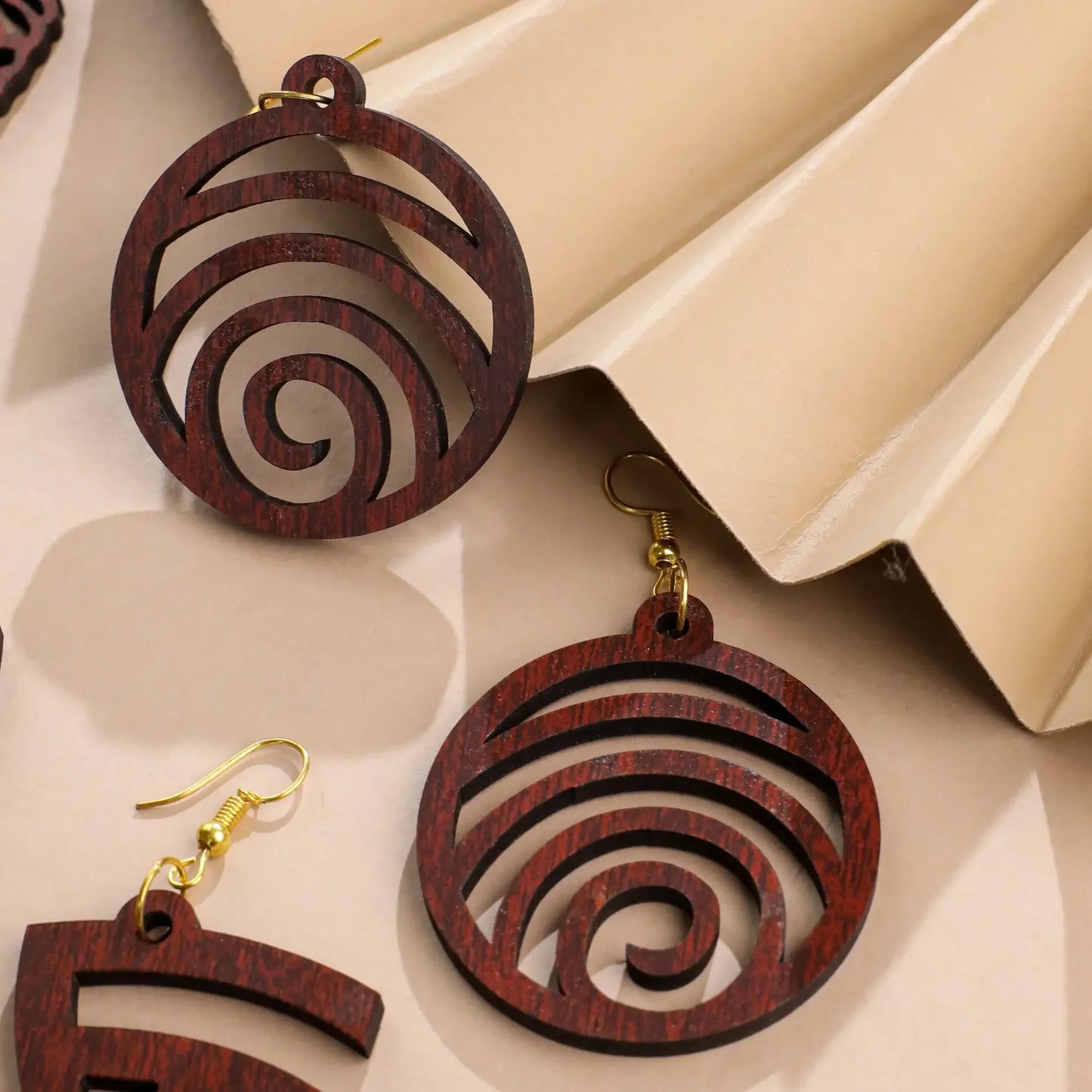 Combo of 4 Pair Beautiful Wooden Earrings Set for Women/Girls - Precious Art Gifts