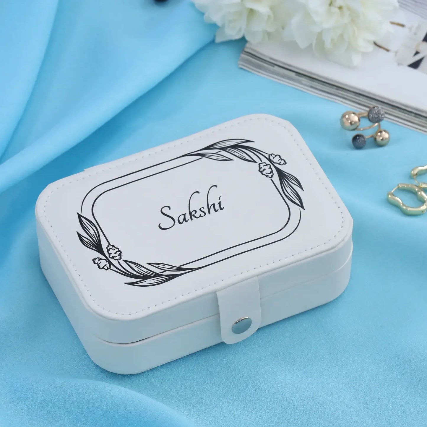 Personalized White Jewellery Box with Name – Gift for Girls - Precious Art Gifts