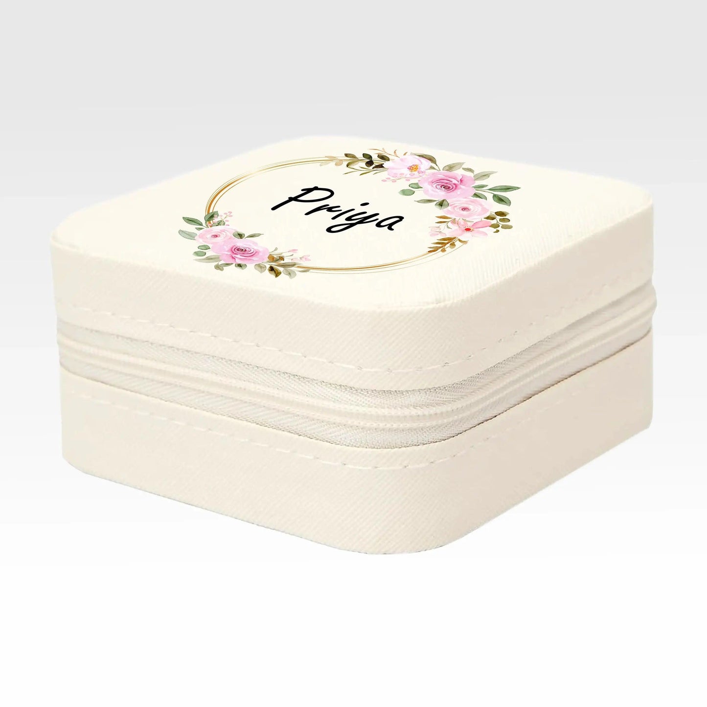 Mini Jewellry Organizer Box with Custom Name for Women - Precious Art Gifts