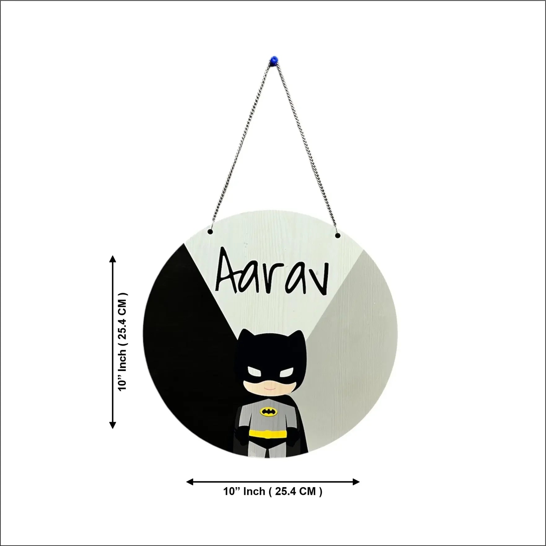 Personalized Batman Name Plate for Kids - Precious Art Gifts