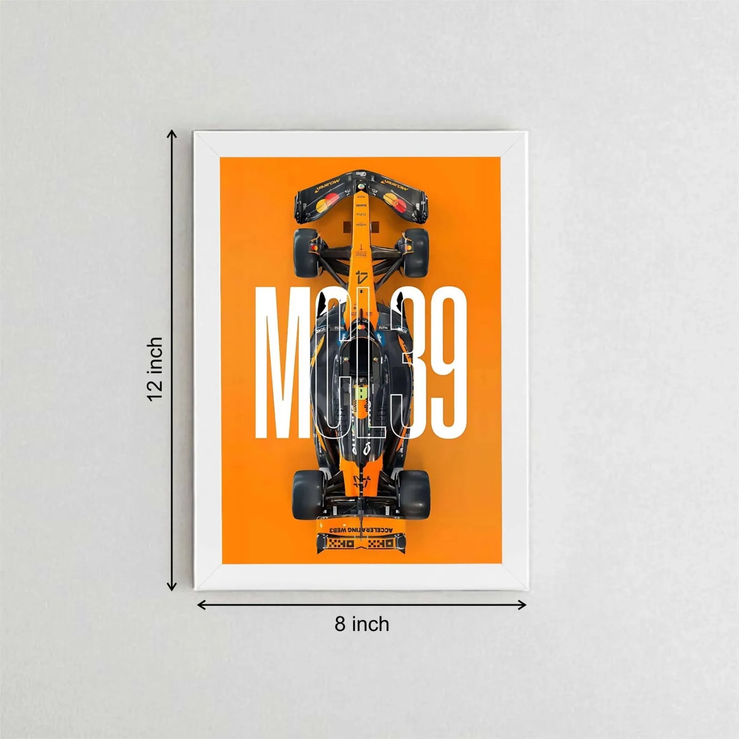 Premium Car Poster Frame – Sports & Supercar Wall Art (A4)