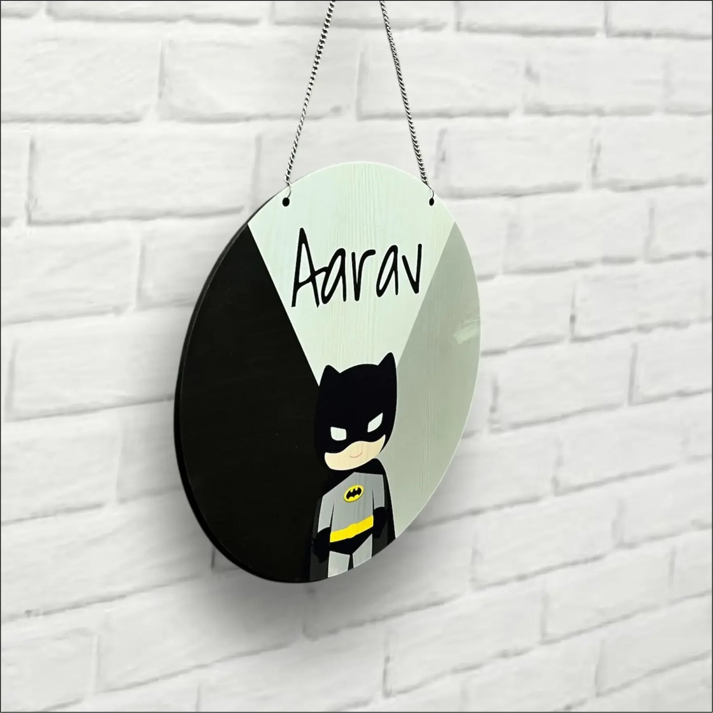 Personalized Batman Name Plate for Kids - Precious Art Gifts