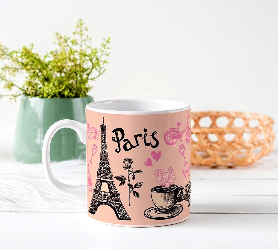 Paris Printed White Coffee Mug - Precious Art Gifts