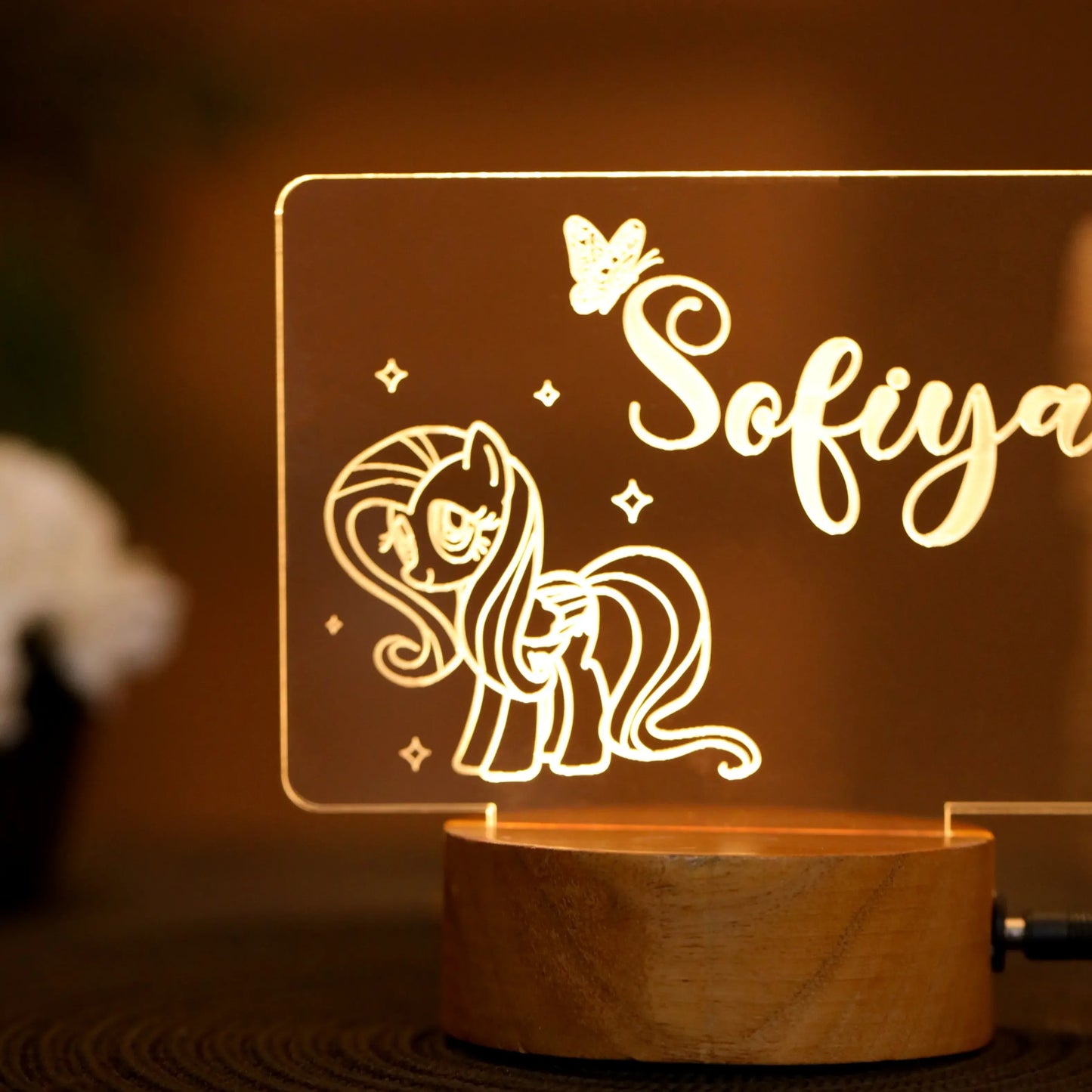 Customized 3D Acrylic Name Night Lamp - Precious Art Gifts