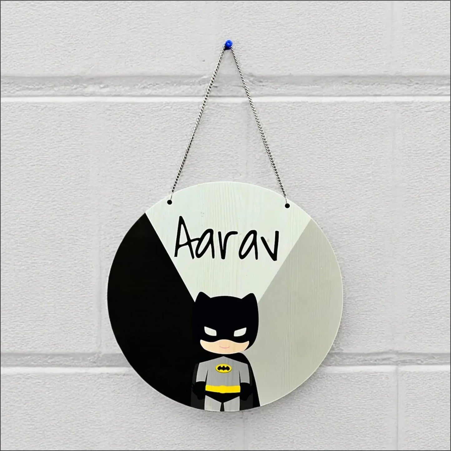 Personalized Batman Name Plate for Kids - Precious Art Gifts