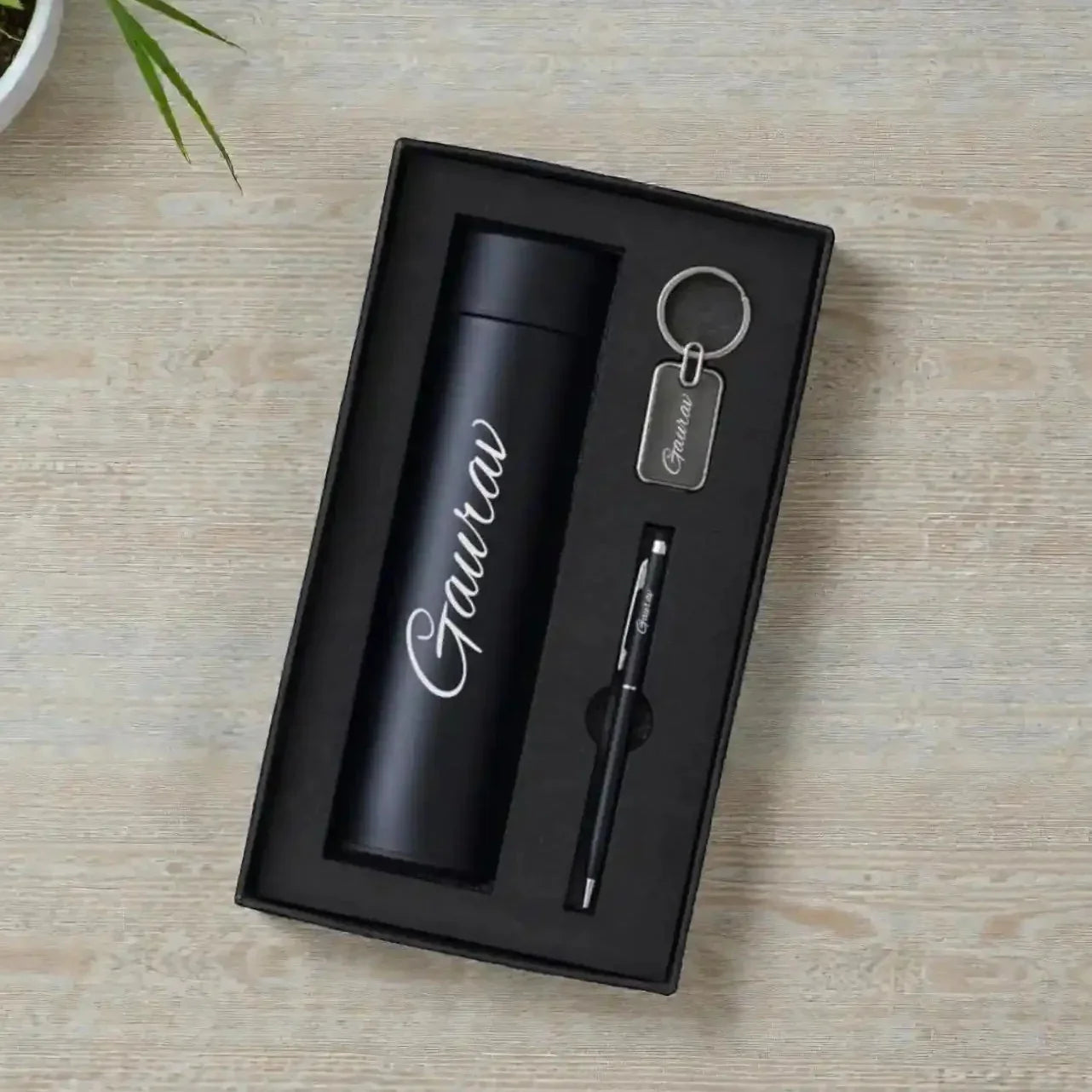 Bottle Pen Keychain Gift Set