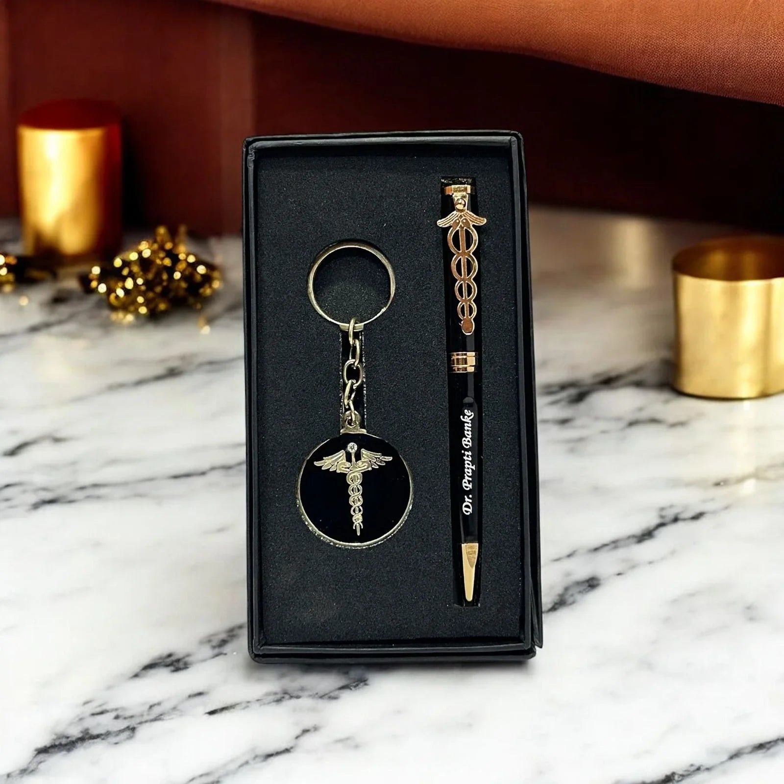 Personalized Doctor Pen & Keychain Gift Set 