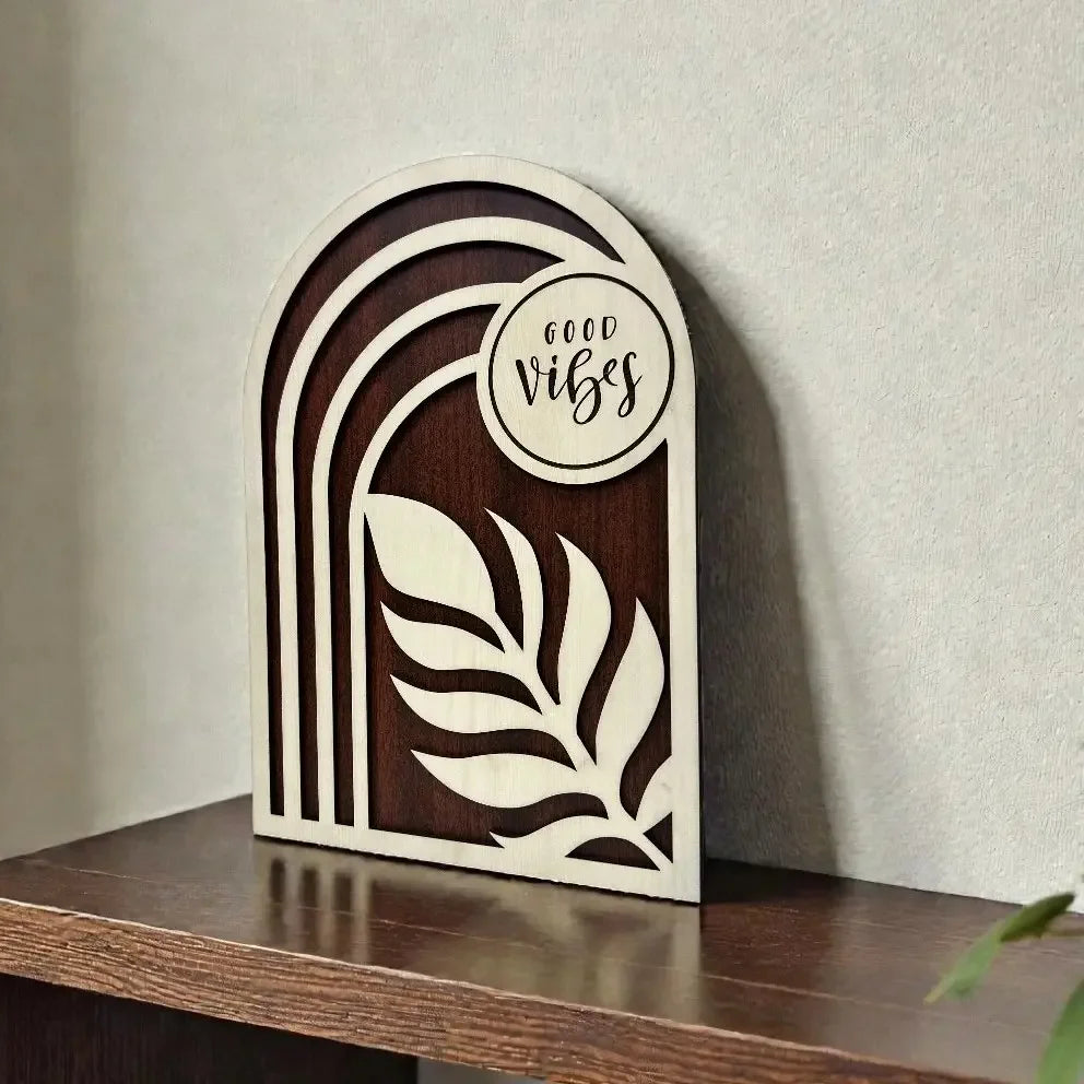 Good Vibes Wooden Wall Art