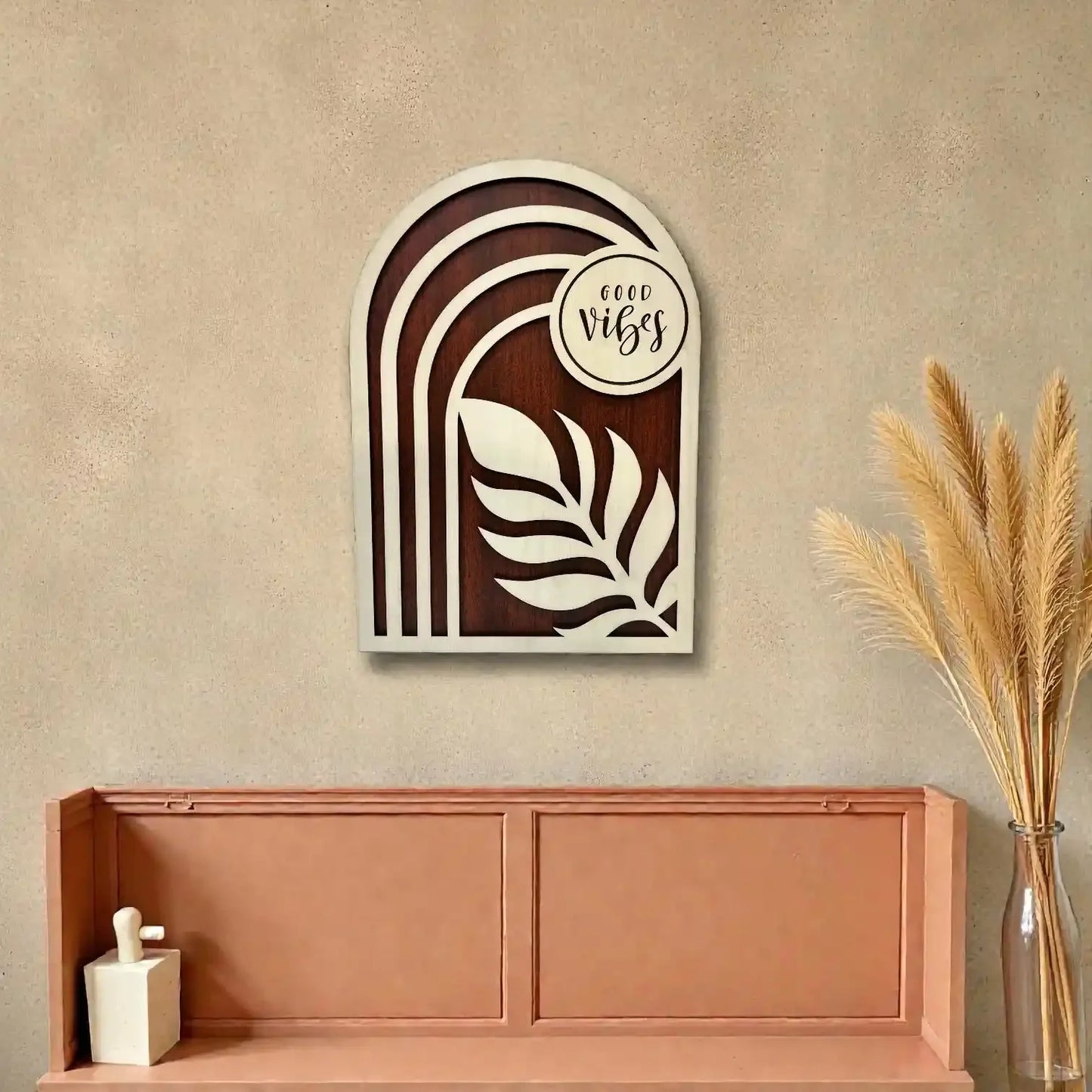 Good Vibes Wooden Wall Art