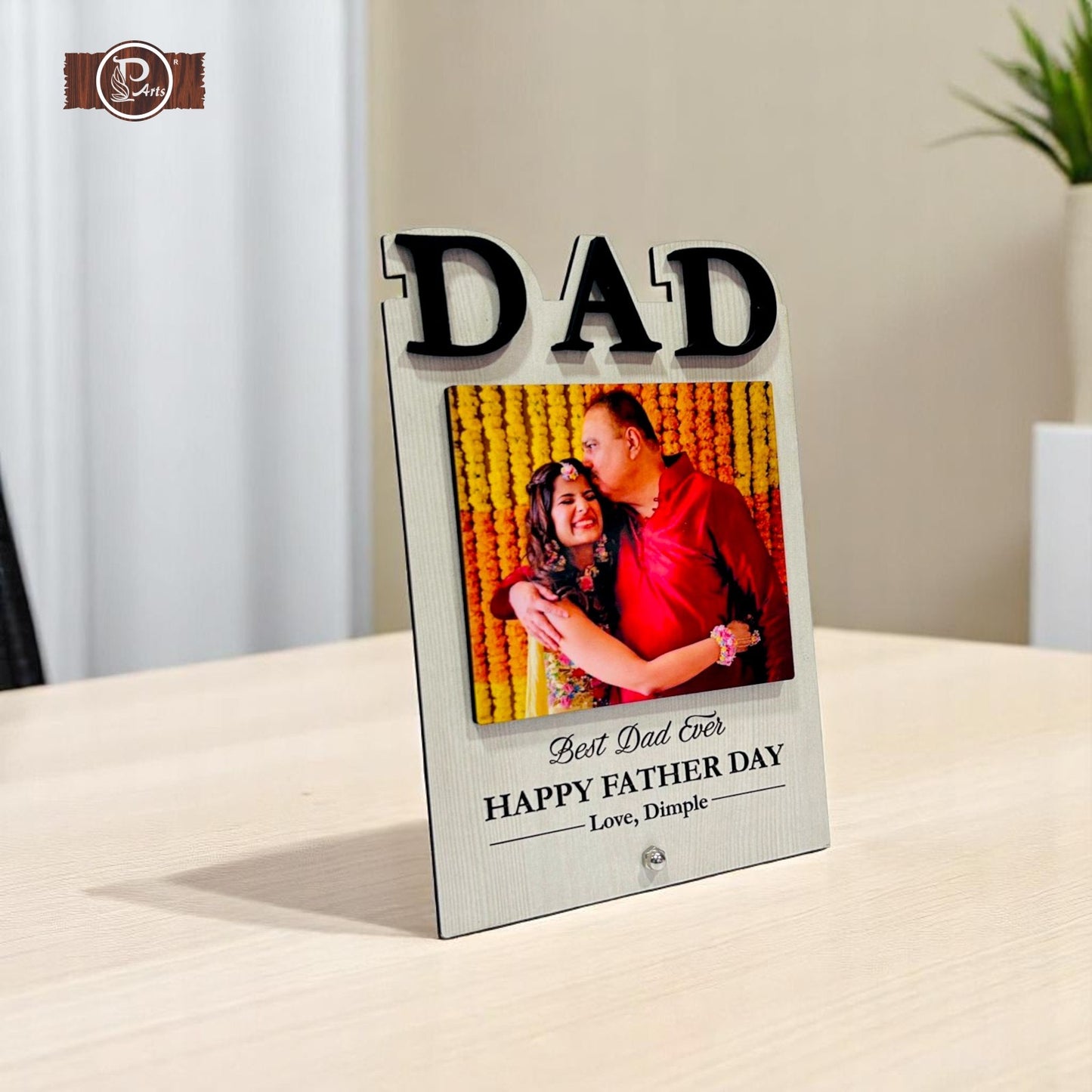 Best Dad Ever Photo Frame – Personalized Gift for Father’s Day - Precious Art Gifts