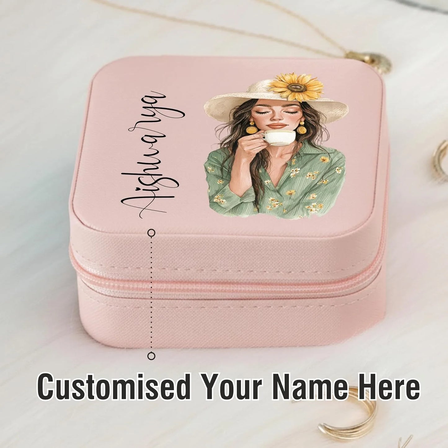 Illustration Style Personalized Jewellery Box
