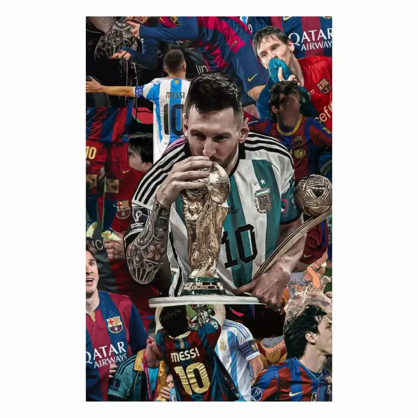 Messi Wall Poster Set of 6