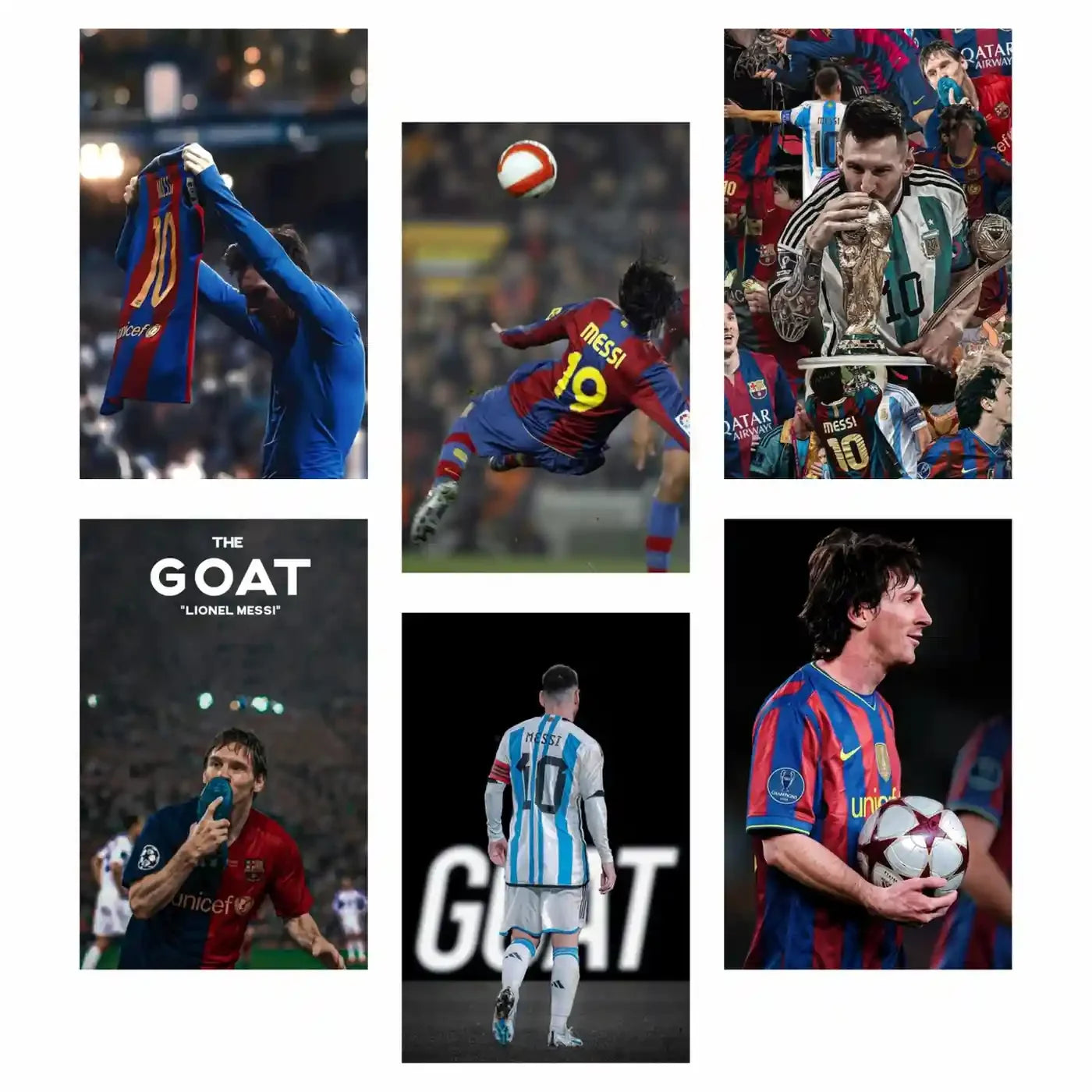 Messi Sports Room A4 Poster Collection