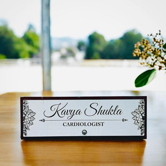 Personalized Wooden Desk Name Plates for Office - Precious Art Gifts