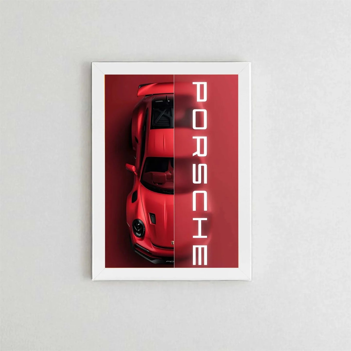 Premium Car Poster Frame – Sports & Supercar Wall Art (A4)