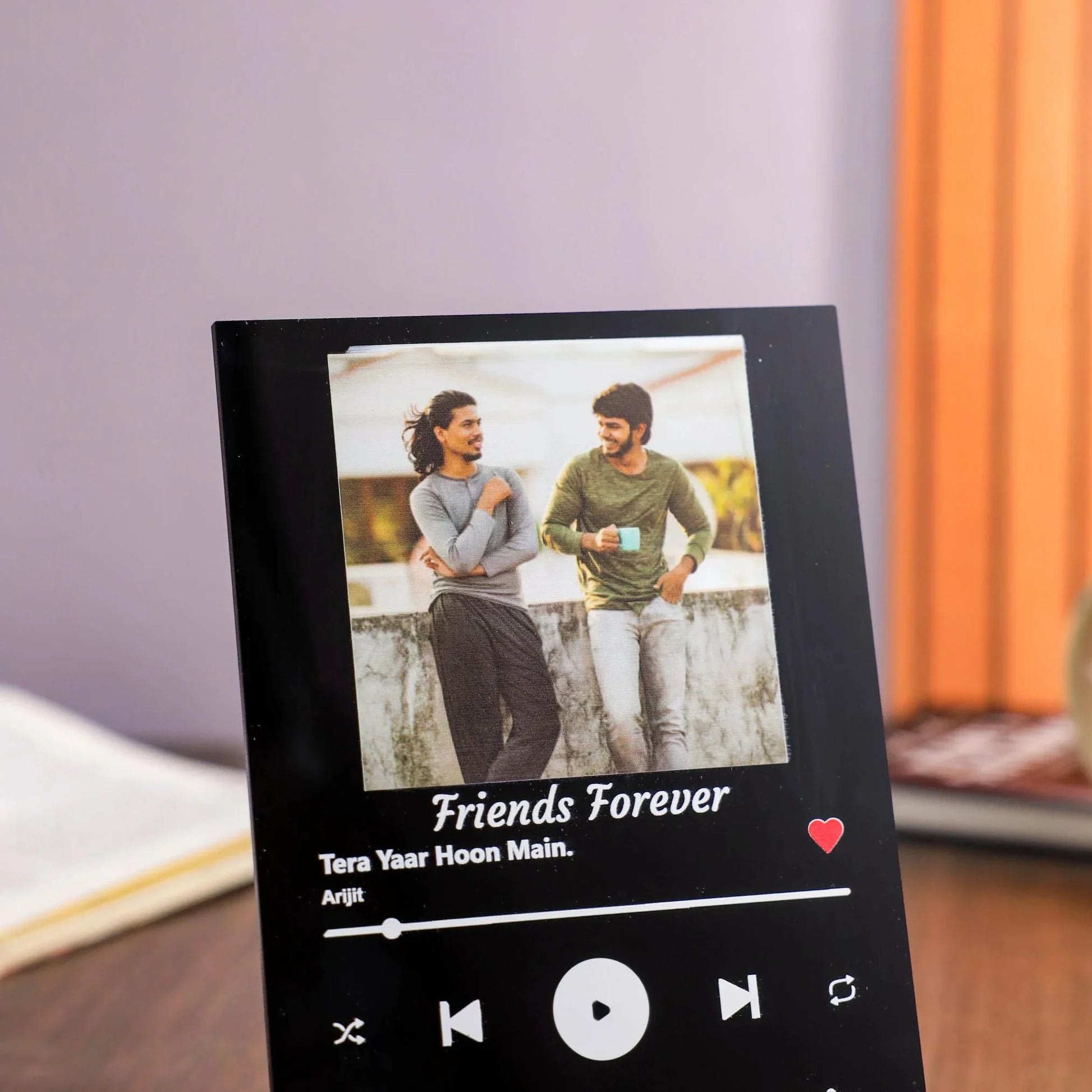 Personalized Black Spotify Acrylic Frame with Photo - Precious Art Gifts