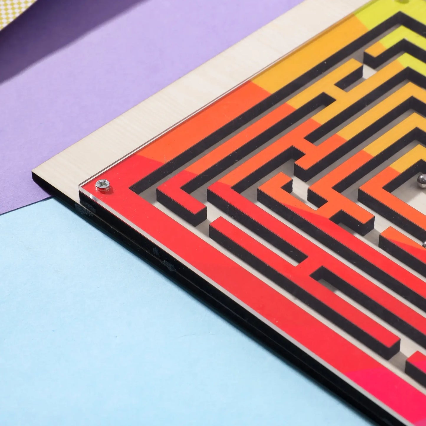 Colorful Square Maze Game for Kids - Precious Art Gifts