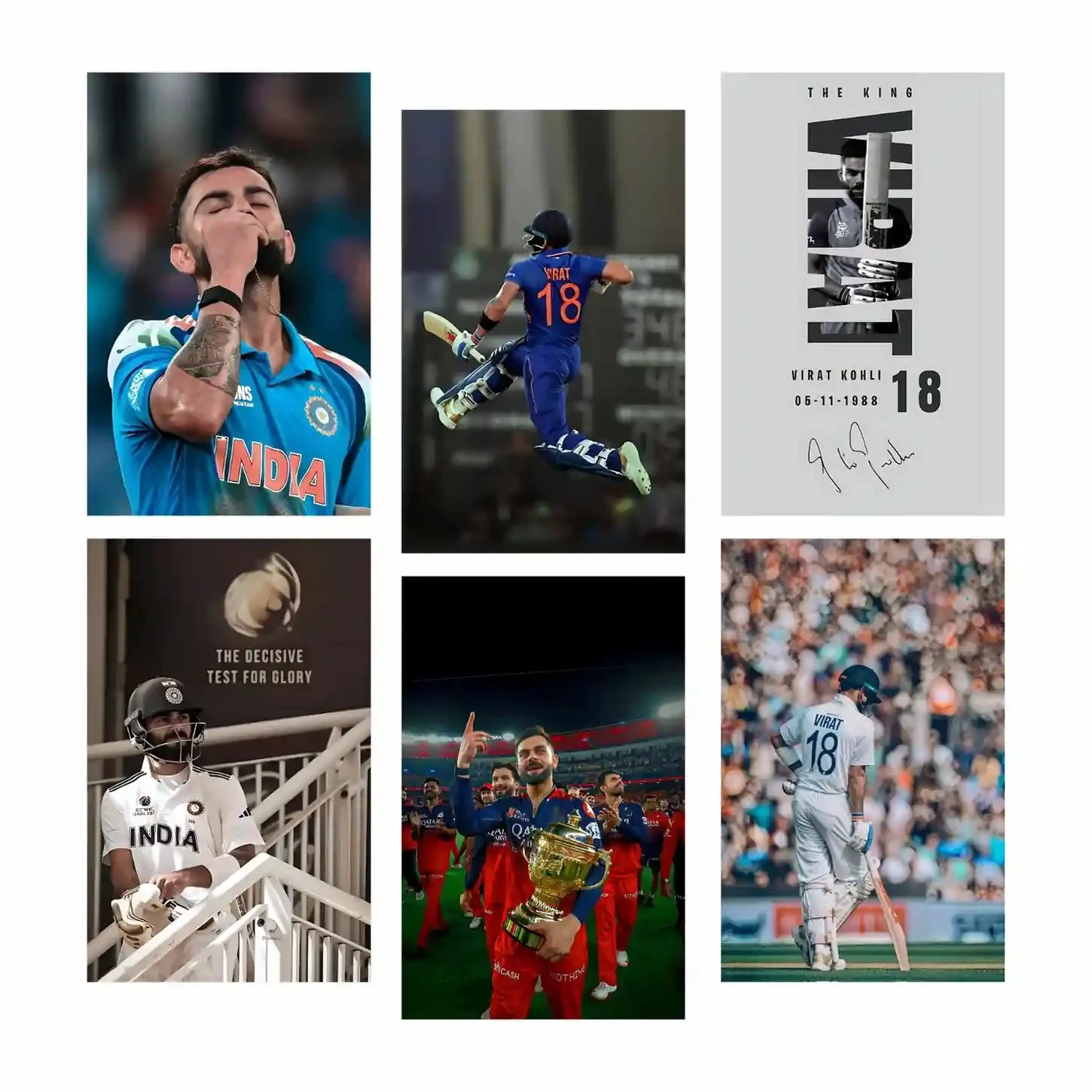 Cricket poster set for home decoration